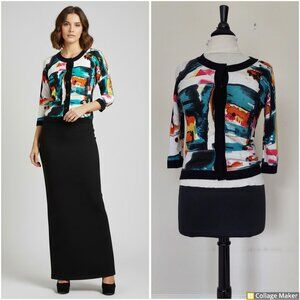 Joseph A cardigan. Size PM. 75% Rayon, 25% Nylon.